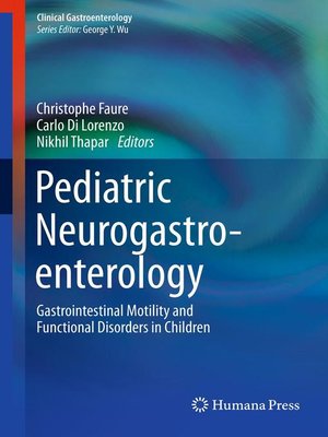 cover image of Pediatric Neurogastroenterology